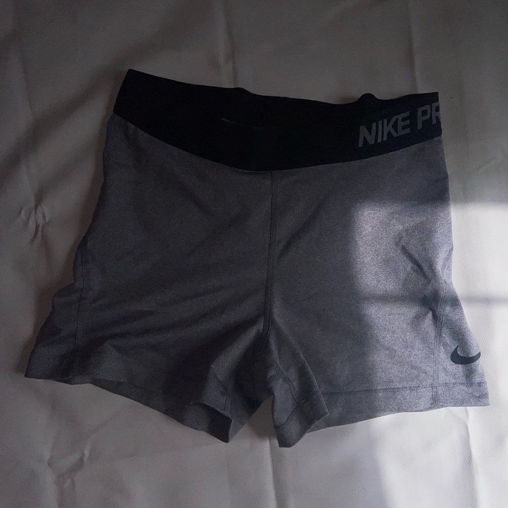 Nike Women's Gray Pro Shorts